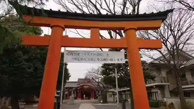 旗岡八幡神社の鳥居