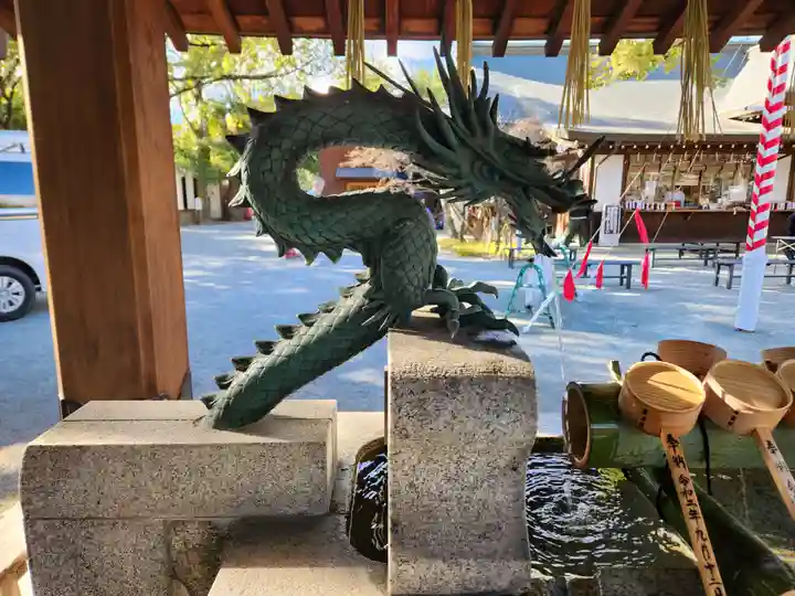 兵庫縣姫路護國神社の手水舎