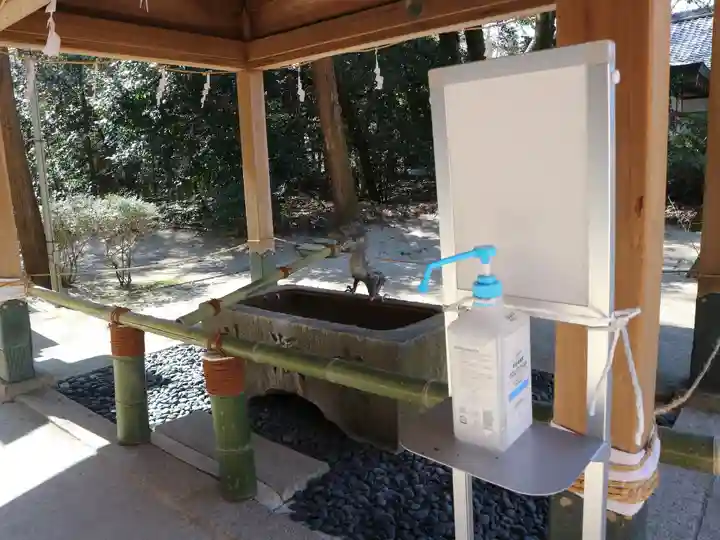 廣瀬大社の手水舎