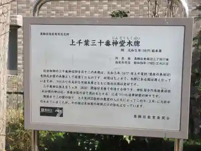 上千葉三十番神堂木牌(東京都)