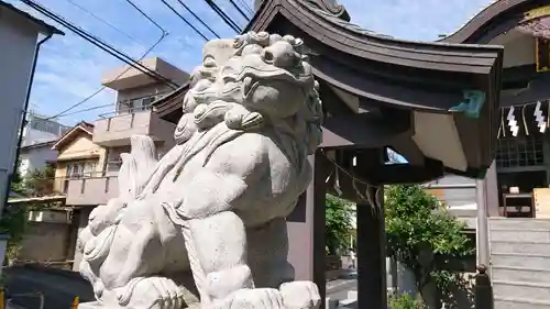 神楽坂若宮八幡神社の狛犬