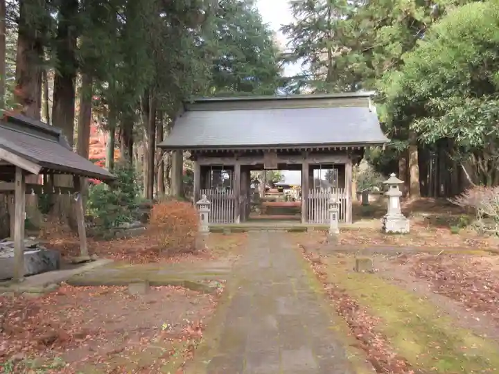 都々古別神社(馬場)の山門・神門