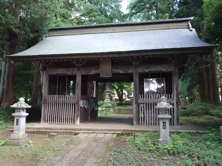 都々古別神社(馬場)の山門・神門