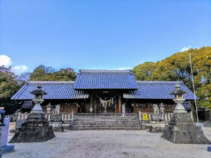 神明社・小河天神社合殿の本殿・本堂