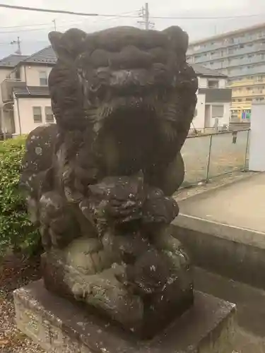 二ツ杁神明社の狛犬