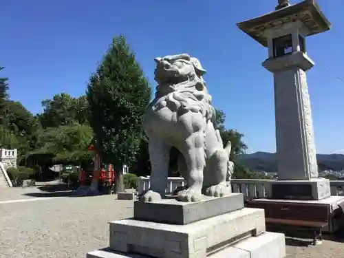 足利織姫神社の狛犬