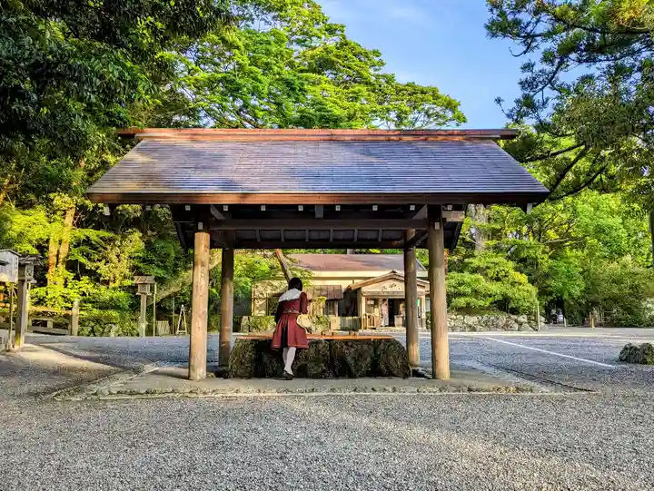 伊勢神宮外宮(豊受大神宮)の手水舎