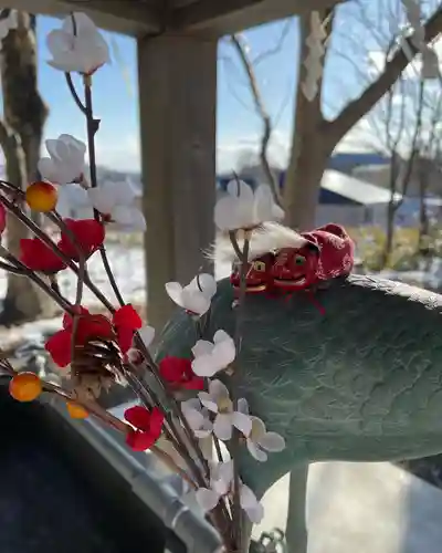 釧路一之宮 厳島神社の手水舎