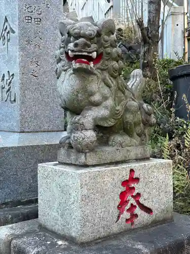 横浜成田山延命院（成田山横浜別院）の狛犬