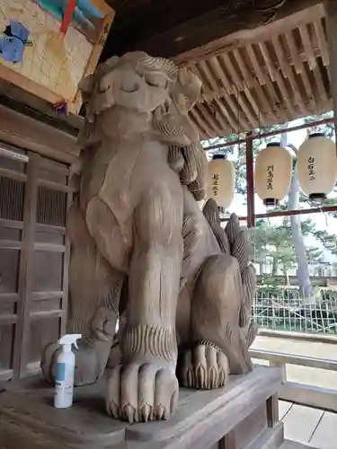  放生津八幡宮の狛犬