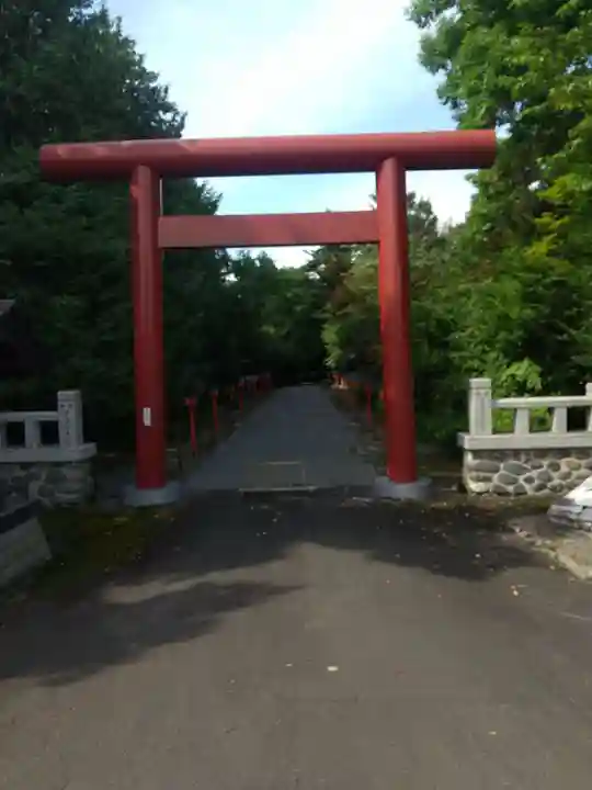 比布神社の鳥居