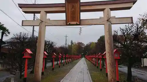 朝日森天満宮の鳥居