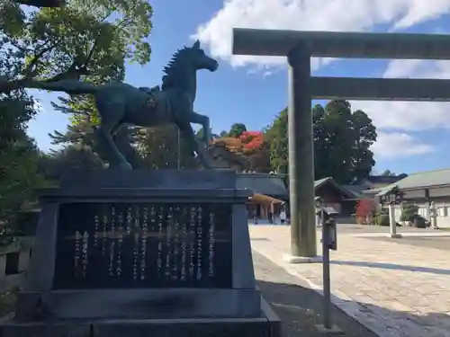 石川護國神社の狛犬