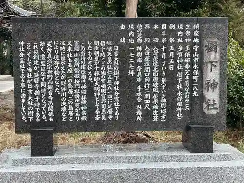 樹下神社（水保）(滋賀県)