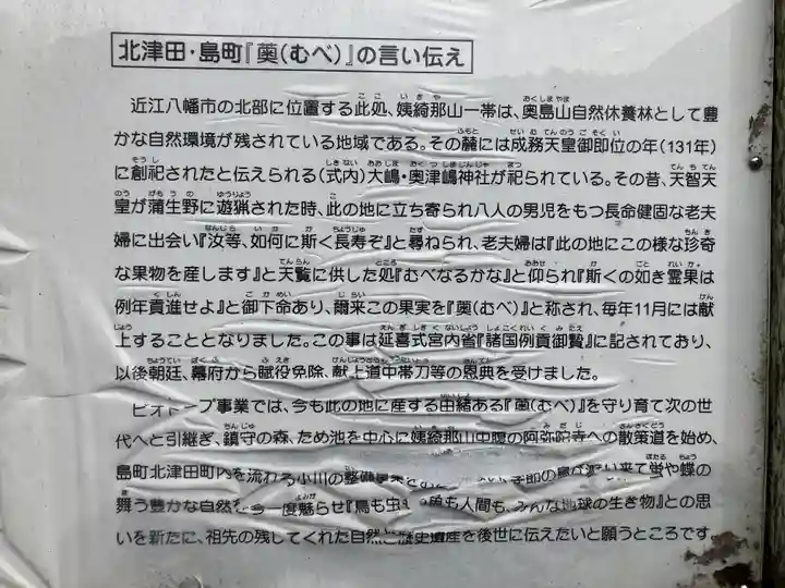 大嶋神社奥津嶋神社(滋賀県)