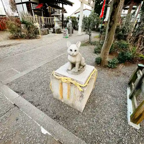 阿豆佐味天神社 立川水天宮の狛犬