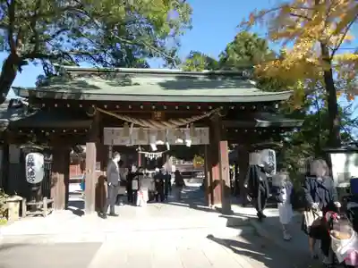 葛飾八幡宮の山門・神門