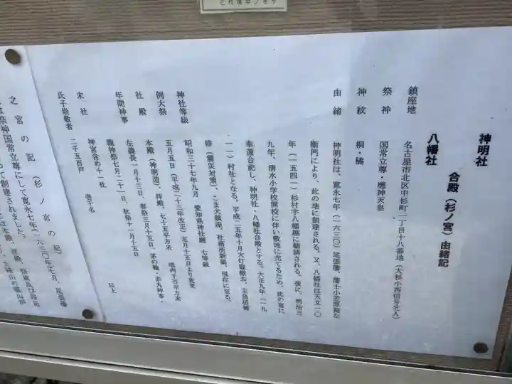 神明社・八幡社合殿(中杉町)(愛知県)