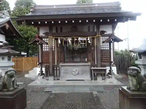 阿豆佐味天神社 立川水天宮の手水舎