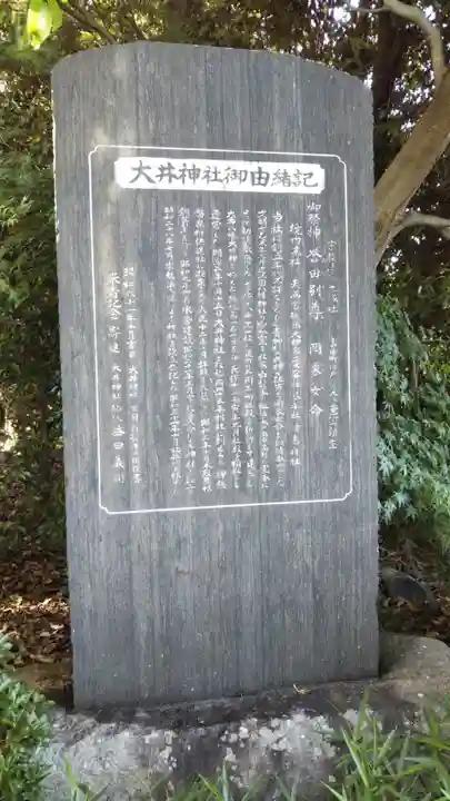 神戸大井神社の歴史