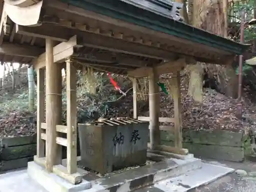 槵觸神社の手水舎