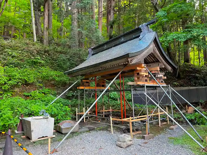 戸隠神社宝光社の手水舎