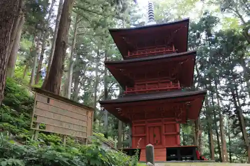 木幡山隠津島神社(二本松市)の塔