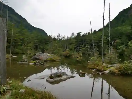 穂高神社奥宮の自然