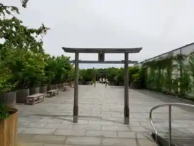 鉄道神社の鳥居