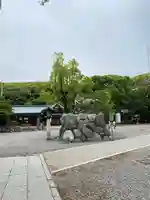 真清田神社の狛犬