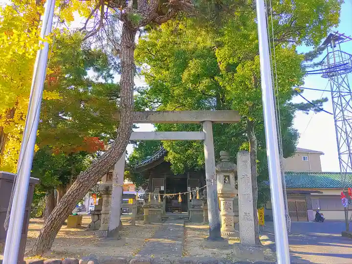 神明社(東條神明社)の鳥居