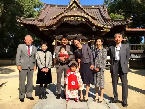 三津厳島神社の七五三参