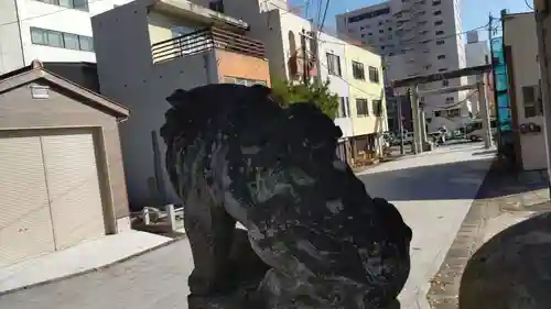 安積國造神社の狛犬