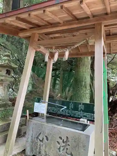 諭鶴羽神社の手水舎