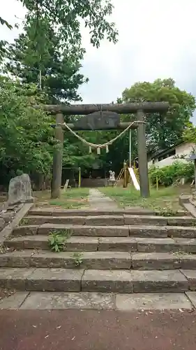 伊勢岡神明社の鳥居