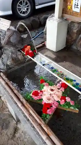 星置神社の手水