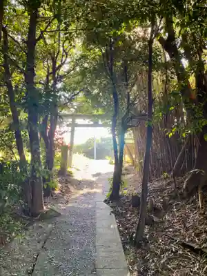 恋の水神社の鳥居