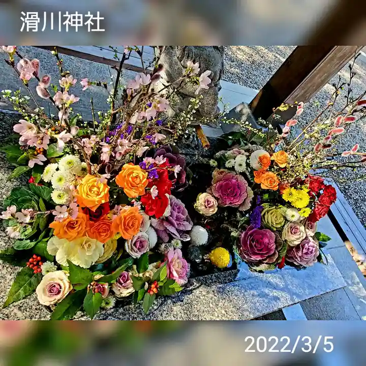 滑川神社 - 仕事と子どもの守り神の手水舎