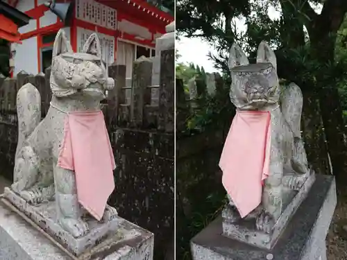 扇森稲荷神社の狛犬