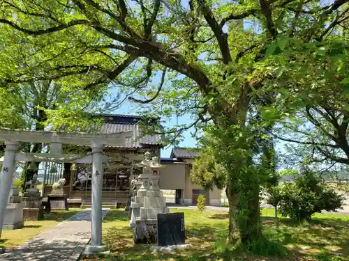 神明社の庭園