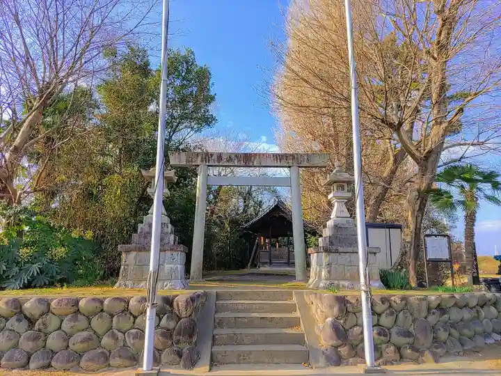 神明社(上梶島神明社)の鳥居