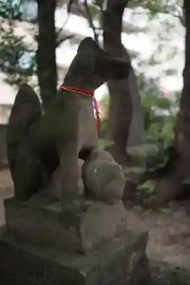 上落合神明神社の狛犬