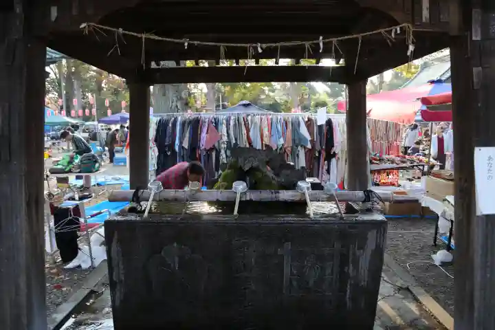 法華経寺の手水舎