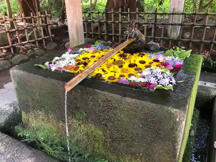 伊佐須美神社の手水舎