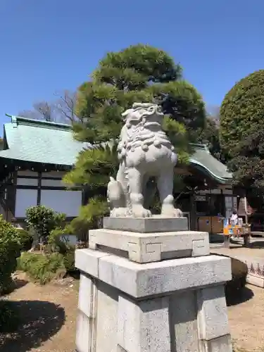 足利織姫神社の狛犬