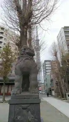 牛嶋神社の狛犬