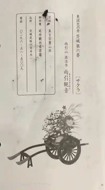 楽法寺(雨引観音)の御朱印