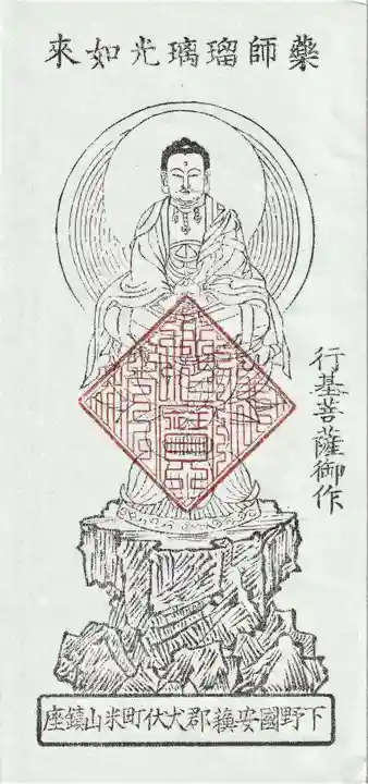 新町薬師堂の授与品その他