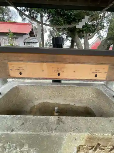 大岩神明宮の手水舎