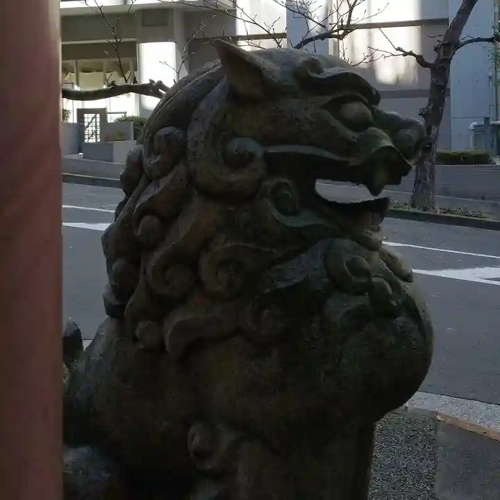 築土神社の狛犬